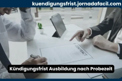 Kündigungsfrist Ausbildung nach Probezeit mit Auszubildendem beim Prüfen des Ausbildungsvertrags