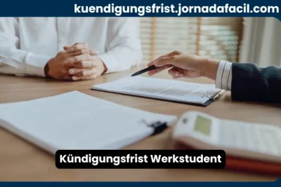 Kündigungsfrist Werkstudent mit Arbeitsvertrag und Gespräch zwischen Arbeitgeber und Werkstudent